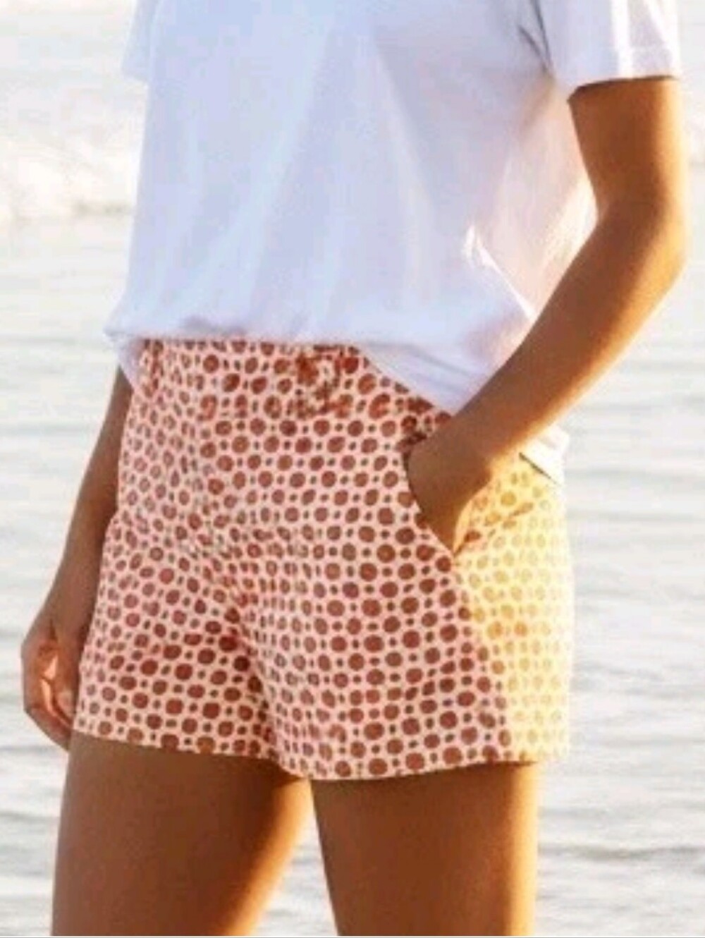 Banana Republic Geometric Print Shorts, 3" Inseam, Size 0